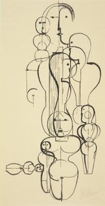 Figurplan K 1 af Oskar Schlemmer