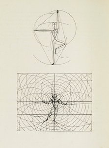 Fra Scenen i Bauhaus Scenen i Bauhaus, 1925. af Oskar Schlemmer