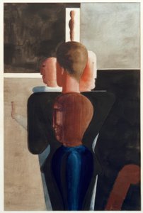 Koncentrisk gruppe i rummet af Oskar Schlemmer