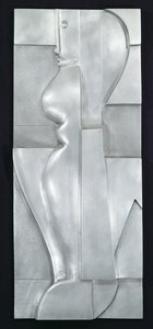 Relief H. Abstrakt figur, 1919 (aluminium) af Oskar Schlemmer