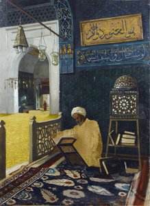 Quran reciting - Painting by Osman Hamdi Beydani