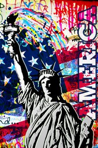American Liberty Graffiti af Osvaldo Russo