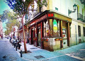 Det charmerende hjørnecafé i Madrid af Osvaldo Russo