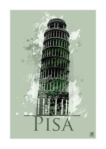 Det skæve tårn i Pisa af Osvaldo Russo