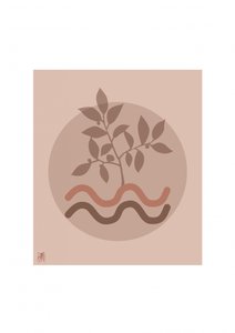Minimalistiske botaniske bølger