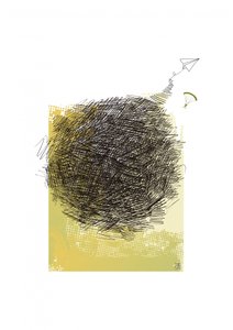 Scribble Flight Escape af Osvaldo Russo