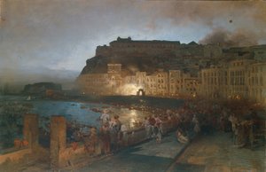 Fyrværkeri i Napoli, 1875