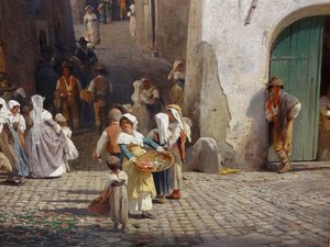 Tysk: Fest i Genazzano
Galicisk: En festival i Genazzano
Fransk: Une fête à Genazzano
Tjekkisk: Slavnost v Genazzanu
Dansk: En fest i Genazzano af Oswald Achenbach