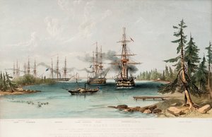 Ålandsøerne den 22. juli 1854, 1855 af Oswald Walters Brierly