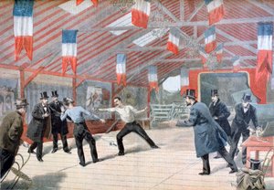 A Tragic Duel: The Death of Monsieur Harry Alis, 1895 af Oswaldo Tofani