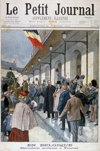 Paul Déroulède ankommer i eksil til Tournai, Belgien, 1900. af Oswaldo Tofani