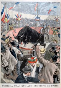 Tragisk tyrefægtningsulykke omkring Paris, 1899 af Oswaldo Tofani