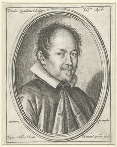 Portræt af komponisten Paolo Quagliati ca. 1555-1628, 1623 af Ottavio Maria Leoni