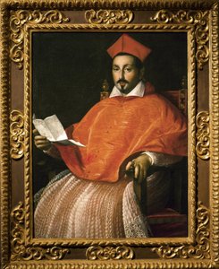 Portræt af kardinal Scipione Borghese (Scipione Caffarelli-Borghese) (1577-1633) af Ottavio Leoni -