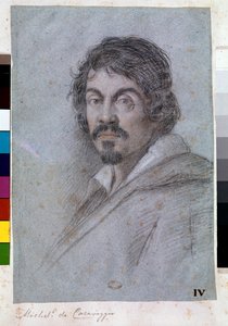 Portræt af Michelangelo Merisi da Caravaggio (pastel på bristol-plade, ca. 1621)
