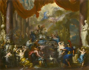 Tysk: Der Tod der Dido Didos død af Ottmar Elliger the Younger