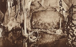 Den blå grotte, nær det bayerske kongekastle Linderhof