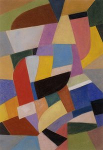 Sammensætning; Komposition, ca. 1935-1937 (pastel på papir)