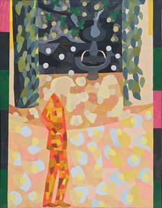 Mand foran et springvand, 1911-1942. af Otto Freundlich
