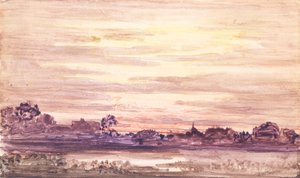 Solnedgang efter storm, ca. 1900. af Otto Gaertner