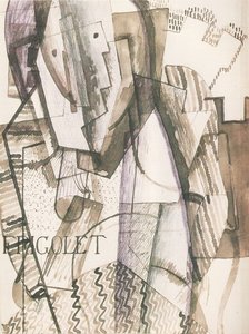 Figur foran væggene, 1916 af Otto Gutfreund