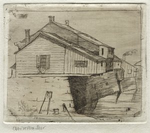 Cottages, Cleveland, 1878. af Otto H. Bacher