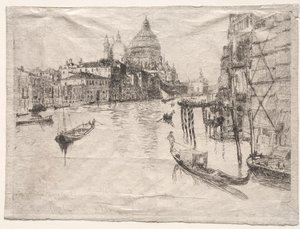 Indgang til Canal Grande, Venedig af Otto H. Bacher