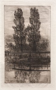 Popler, Royal Garden, Schleissheim, 1879. af Otto H. Bacher