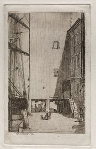 Skib og Elevator, 1878. af Otto H. Bacher