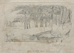 Skitse fra naturen, 1879. af Otto H. Bacher
