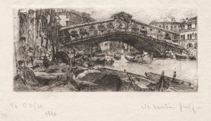 Rialto, Venedig, 1880. af Otto H. Bacher