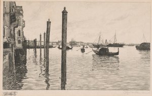 Canal Grande, Venedig af Otto Henry Bacher