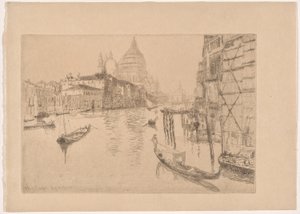 Indgang til Canal Grande af Otto Henry Bacher