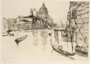 Canal Grande, Venedig af Otto Henry Bacher