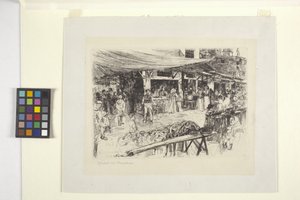 Mercato Vecchio, Firenze af Otto Henry Bacher