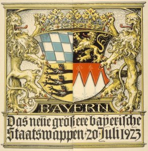 Det nye større bayerske nationalvåben, 20. juli 1923 af Otto Hupp