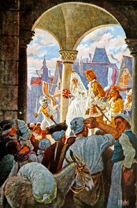 The Marriage of the Marquis of Carabas and the Princess, illustration fra 