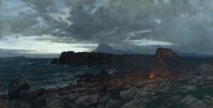 Efterårsaften på kysten, Kinn af Otto Ludvig Sinding