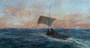 Nansen og Johansen fra det arktiske hav af Otto Ludvig Sinding