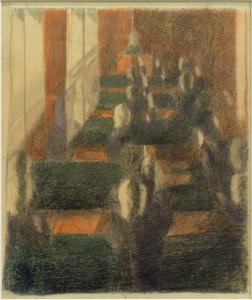 Holder i hånden (svarer). Studie I. af Otto Meyer Amden