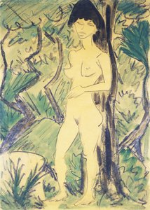 Nøgen i Skoven; Akt im Wald, ca. 1922-1923