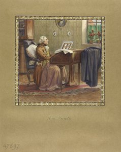 Joseph Haydn ved flyglet, 1917