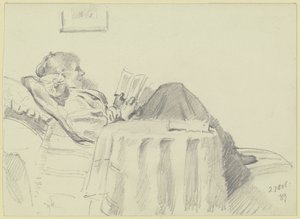 Luise Scholderer læser op af Otto Scholderer