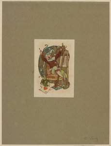Gnome ved staffeliet af Otto Seitz