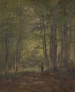 Waldinneres mit Staffage af Otto Seitz