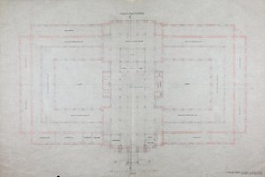 Projekt til et "House of Art MCM-MM" af Otto Wagner