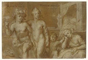 Konsekvenser af at have med Bacchus og Venus at gøre af Otto van Veen