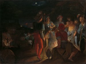 Bataverne belejrer de romerske hærregimenter ved Vetera Claudius Civilis belejrer romerne i Vetera Castra en af en serie på tolv om Batavernes opstand mod romerne af Otto van Veen