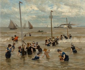 Badning ved havet, 1876.