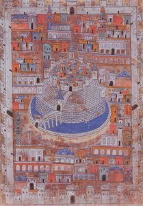 Kort over Aleppo, ca. 1600